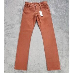 AG Adriano Goldschmied Jeans Mens 30x34 Orange Graduate Tailored Leg Stretch
